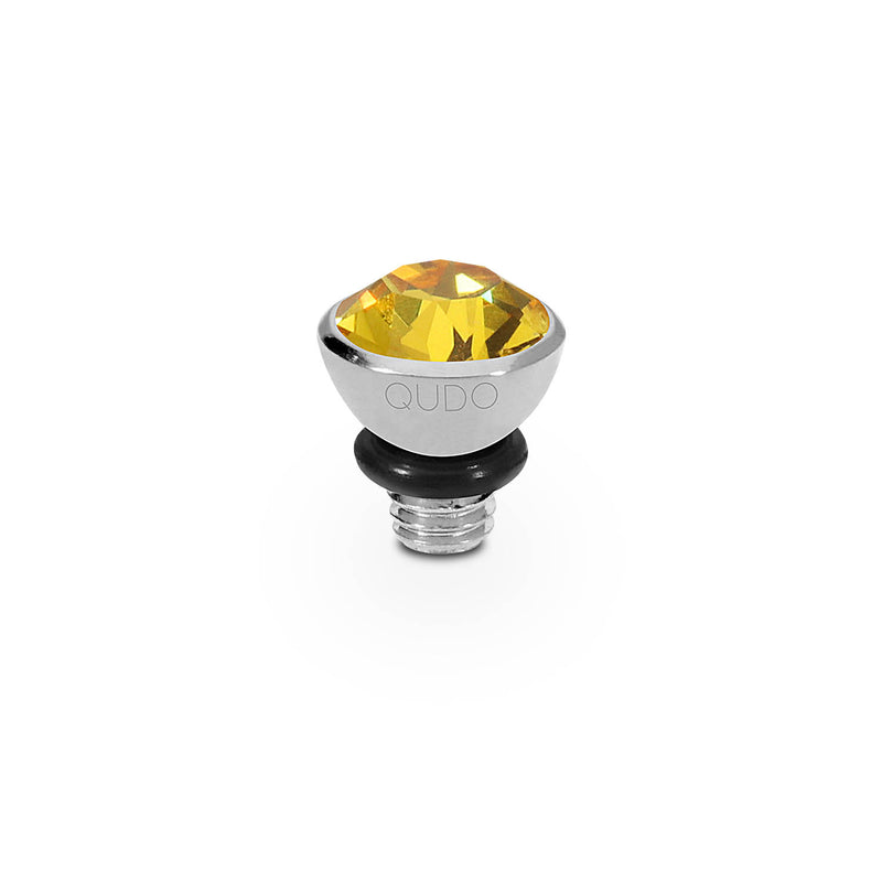 Bottone Top 0.2" - Silver sunflower