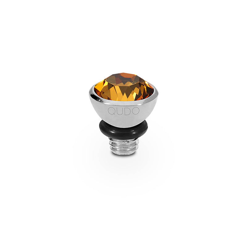 Bottone Top 0.2" - Silver light amber