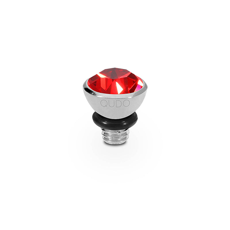 Bottone Top 0.2" - Silver scarlet