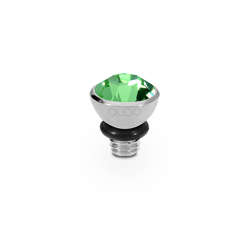 Bottone Top 0.2" - Silver peridot