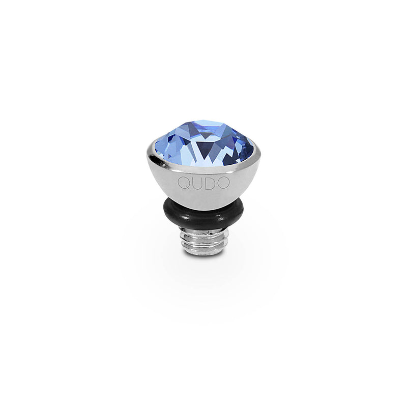 Bottone Top 0.2" - Silver light sapphire
