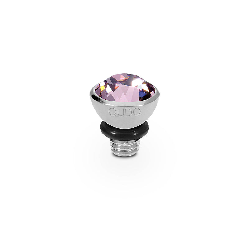 Bottone Top 0.2" - Silver light amethyst