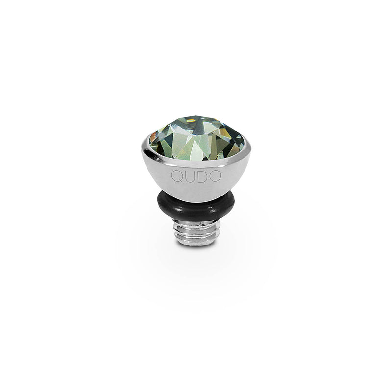 Bottone Top 0.2" - Silver black diamond