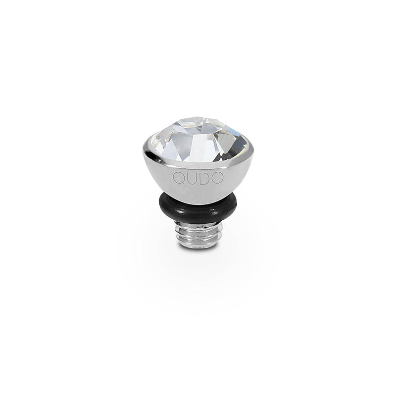 Bottone Top 0.2" - Silver crystal