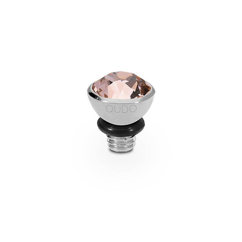 Bottone Top 0.2" - Silver vintage rose