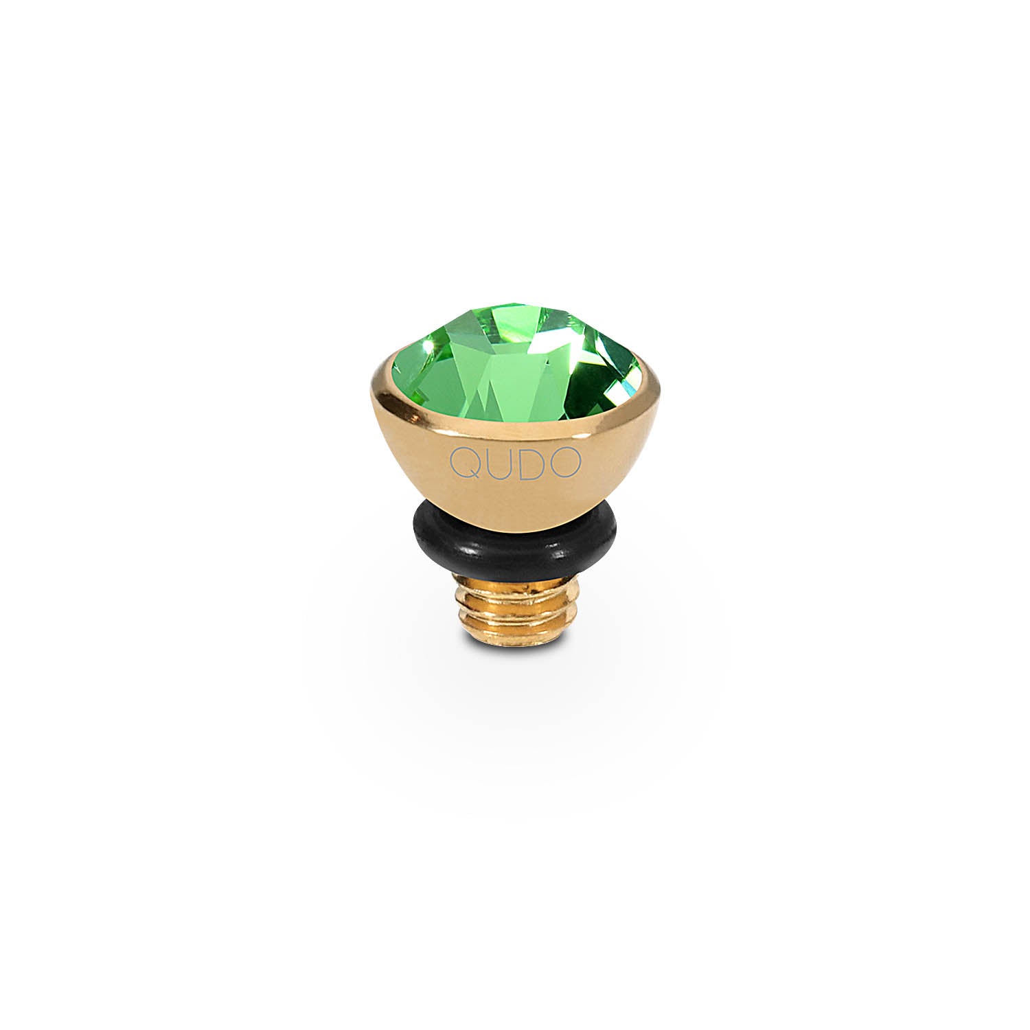 Bottone Top 0.2" - Gold peridot