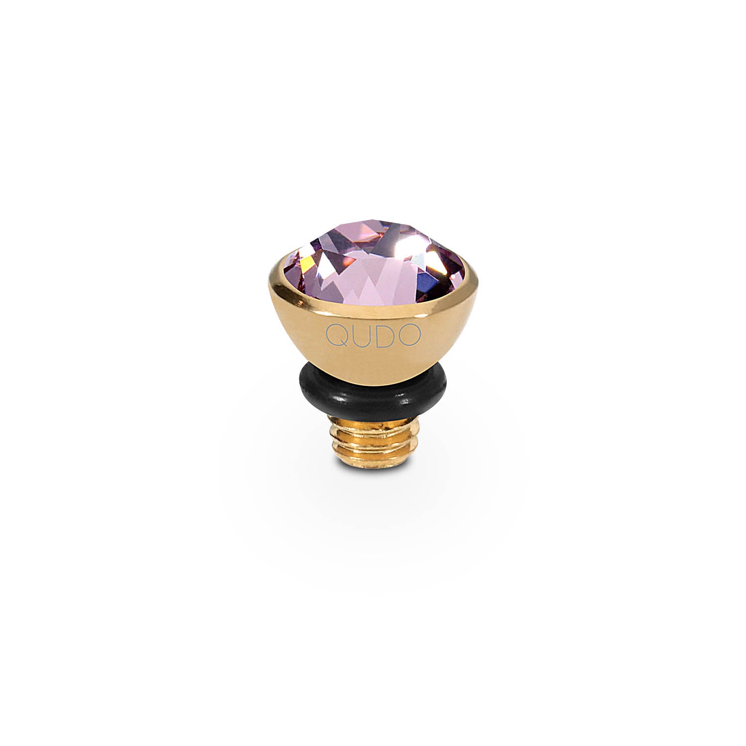 Bottone Top 0.2" - Gold light amethyst