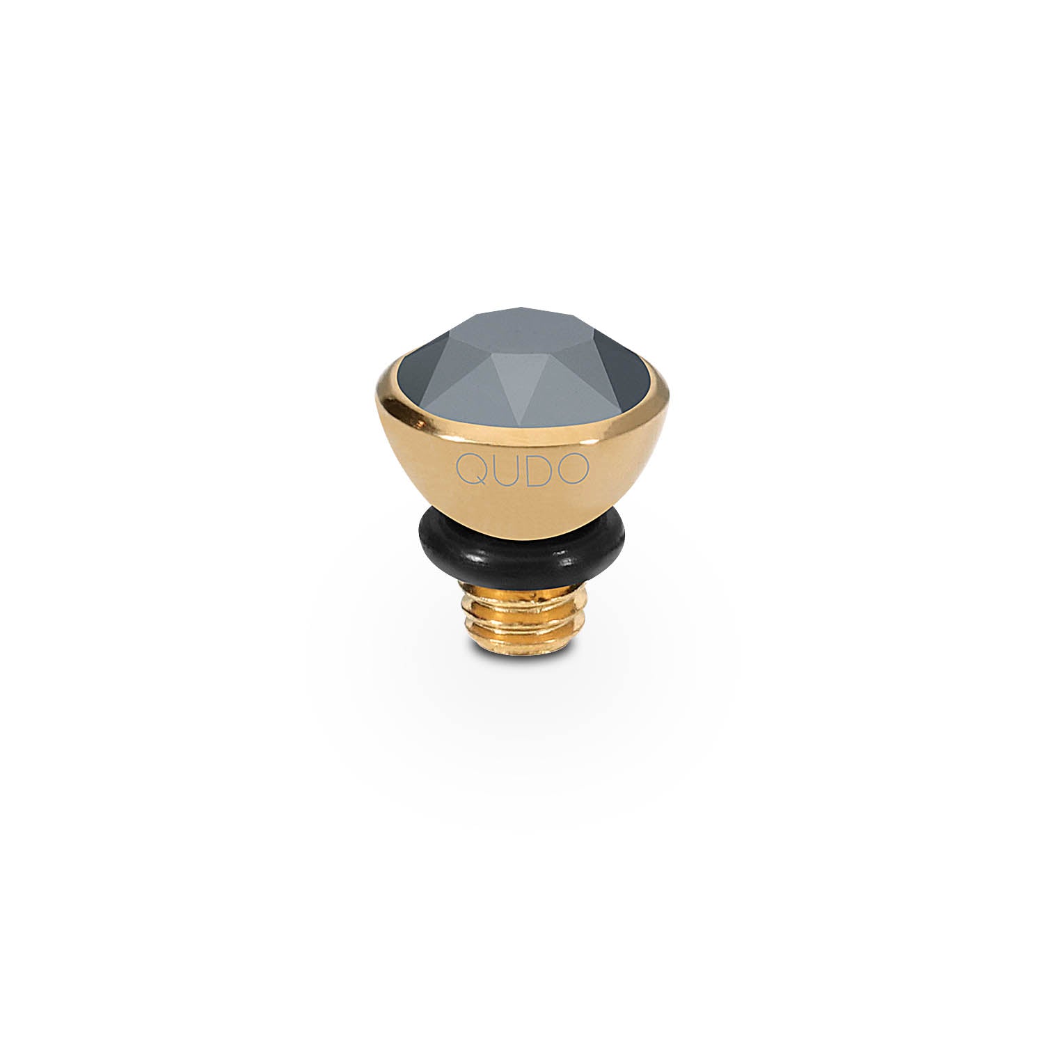 Bottone Top 0.2" - Gold jet hematite