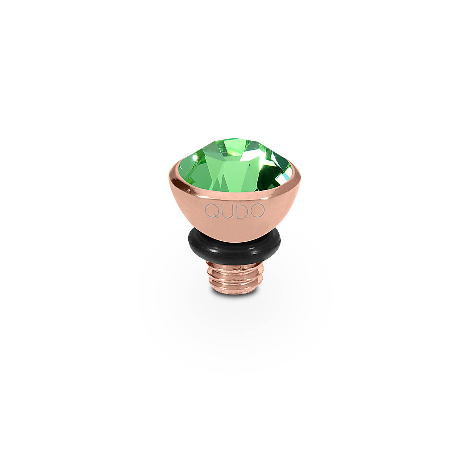 Bottone Top 0.2" - Rose Gold peridot