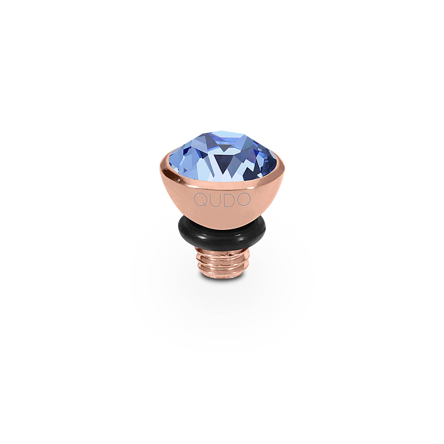 Bottone Top 0.2" - Rose Gold light sapphire