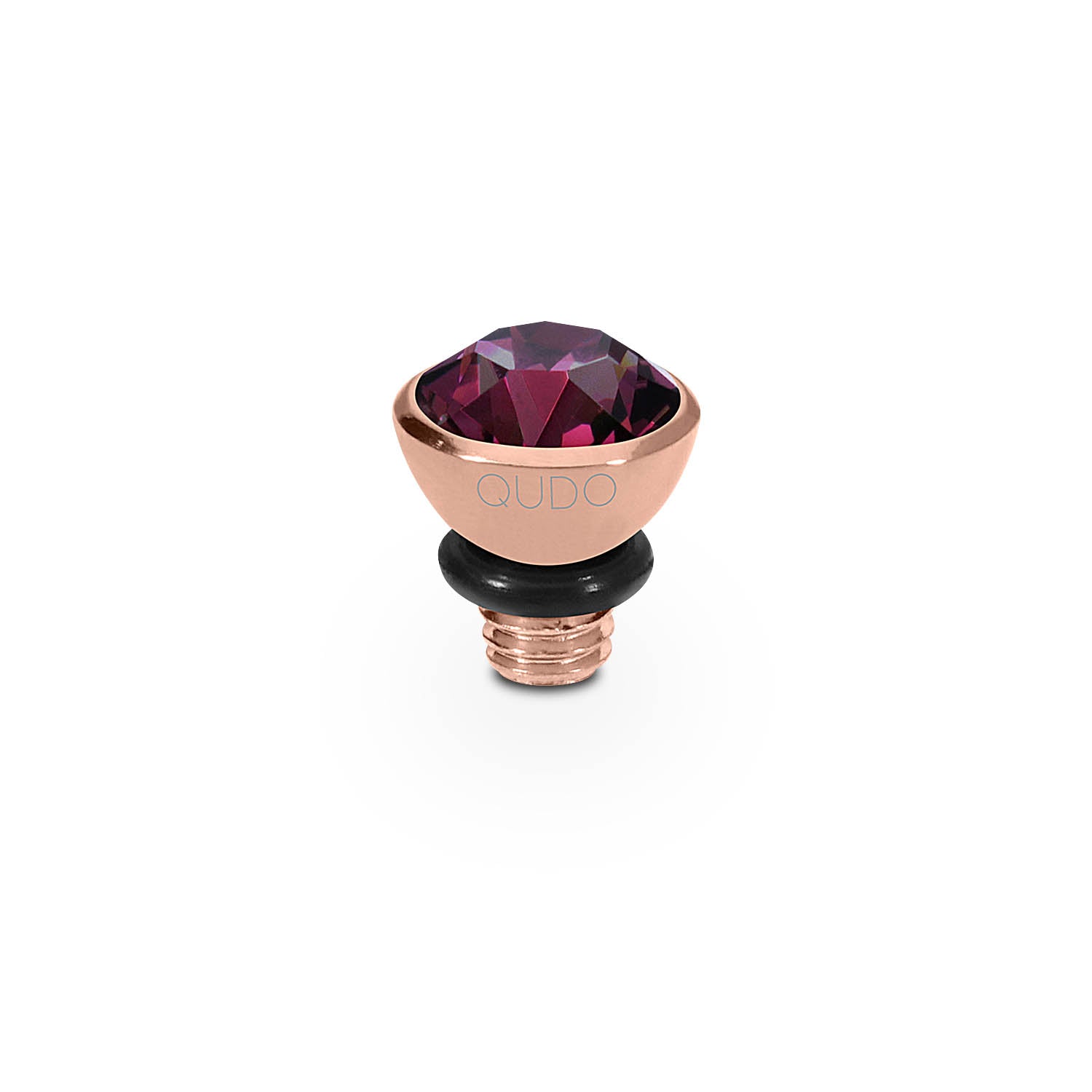 Bottone Top 0.2" - Rose Gold amethyst