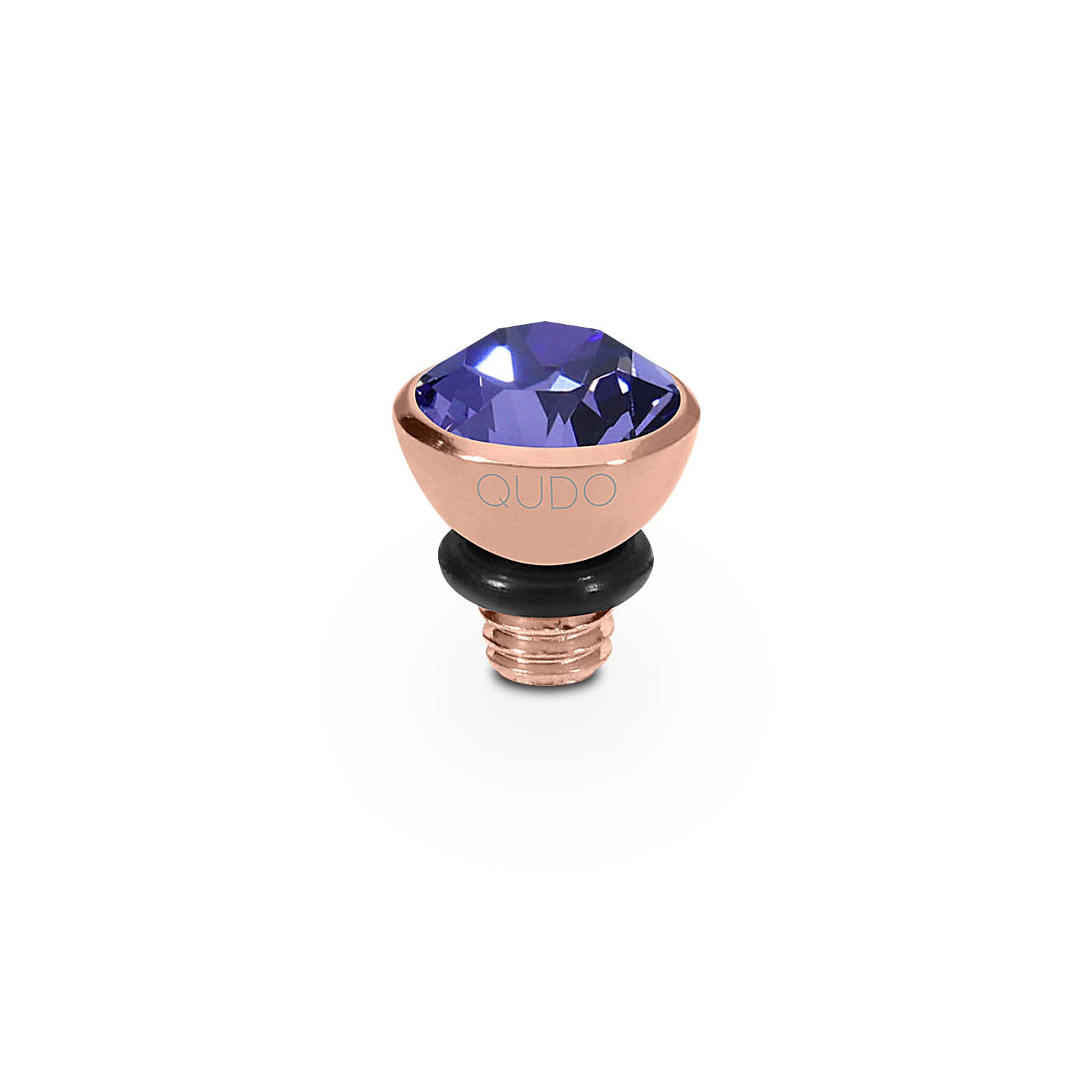 Bottone Top 0.2" - Rose Gold tanzanite
