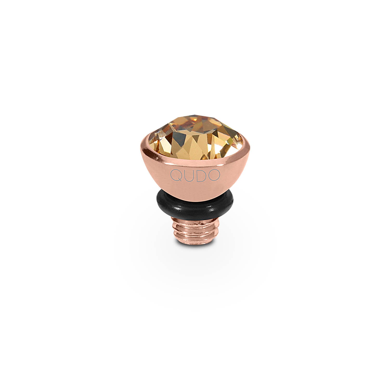 Bottone Top 0.2" - Rose Gold light colorado topaz