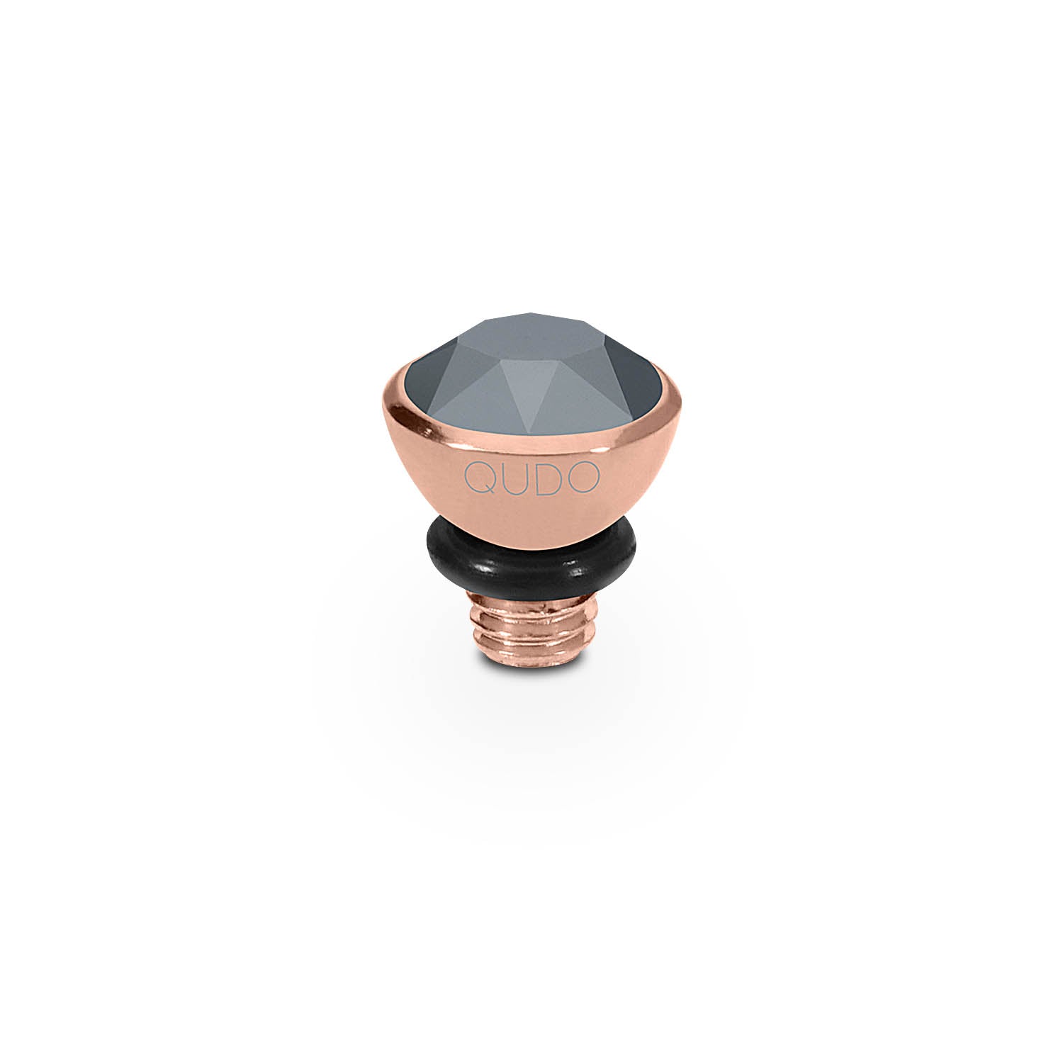 Bottone Top 0.2" - Rose Gold jet hematite