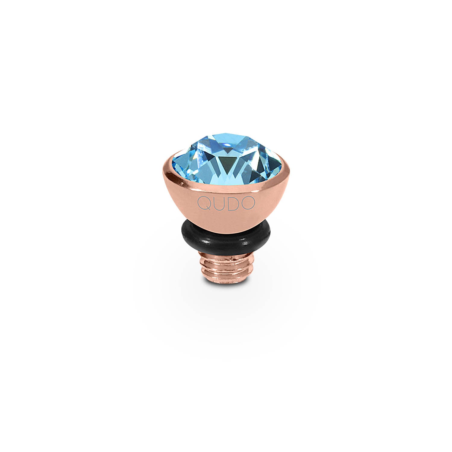Bottone Top 0.2" - Rose Gold aquamarine