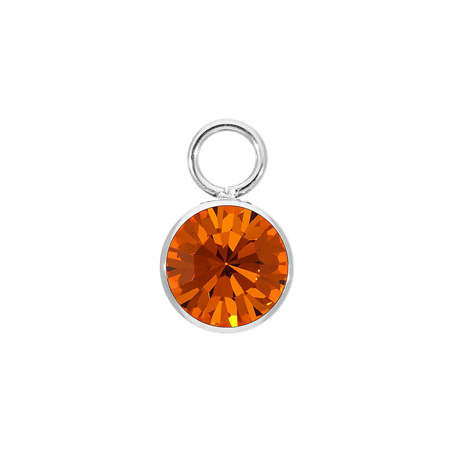 Bottone Charm 0.4" - Silver sun