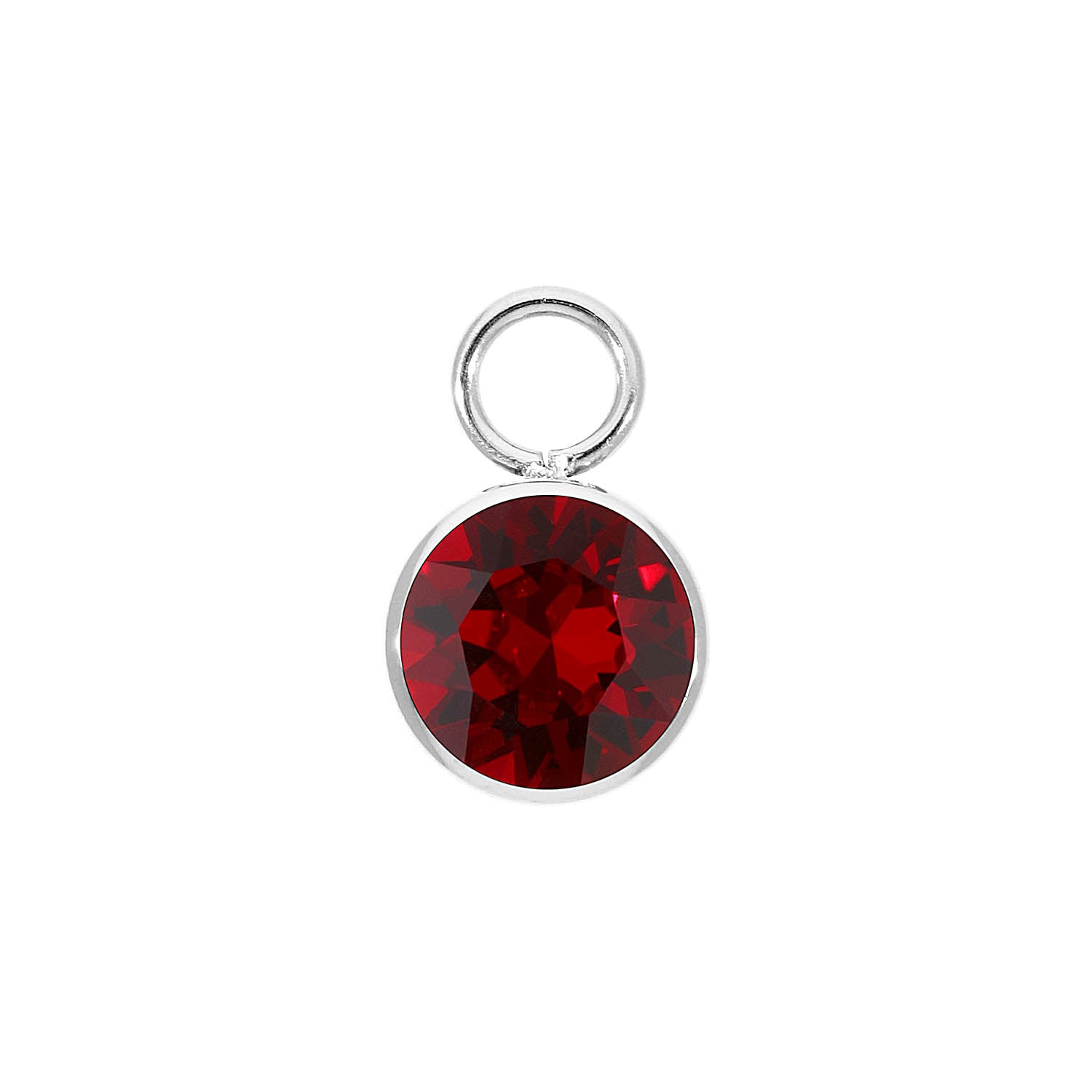 Bottone Charm 0.4" - Silver Siam