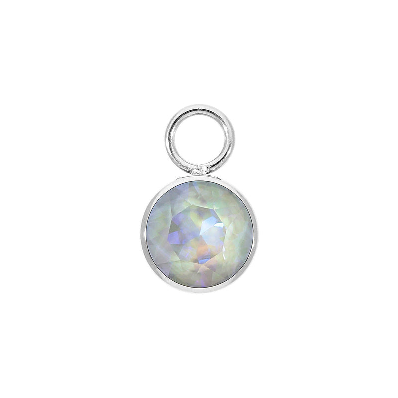 Bottone 0.15" charm - Silver