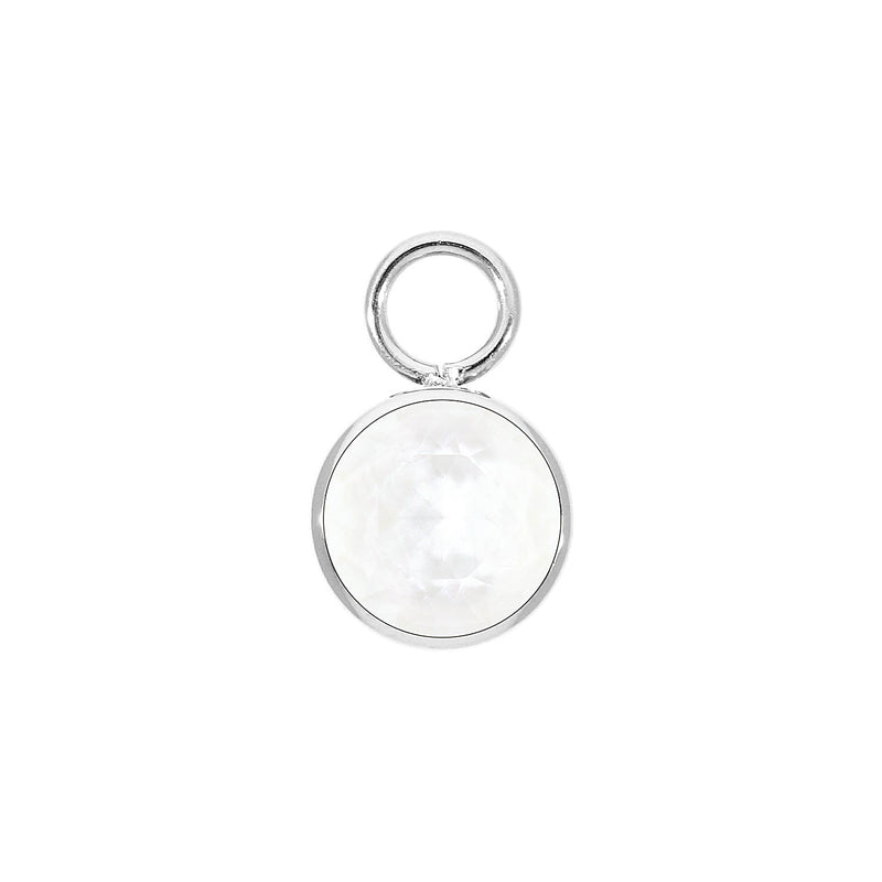 Bottone 0.15" charm - Silver