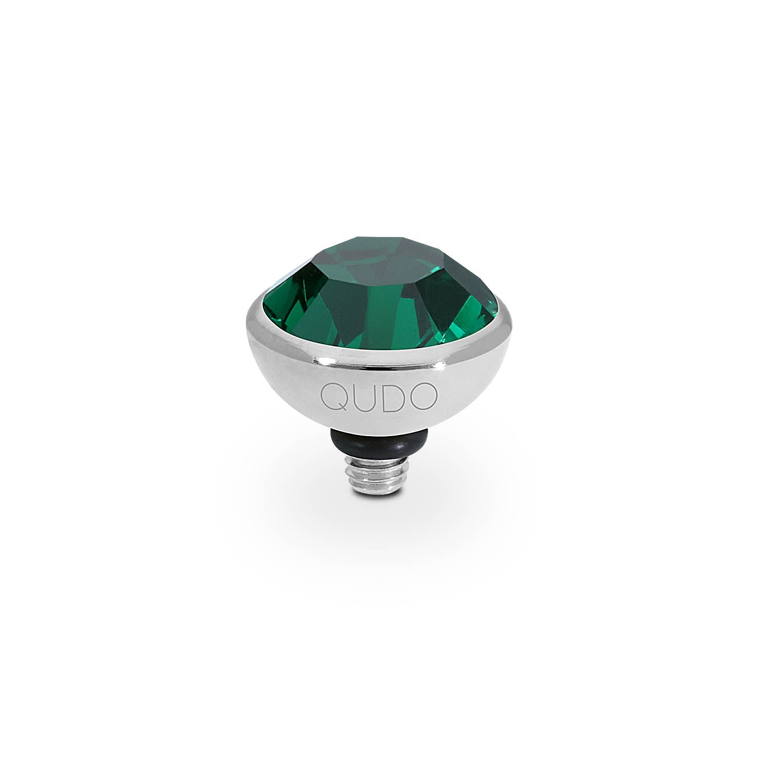 Bottone Top 0.4" - Silver emerald
