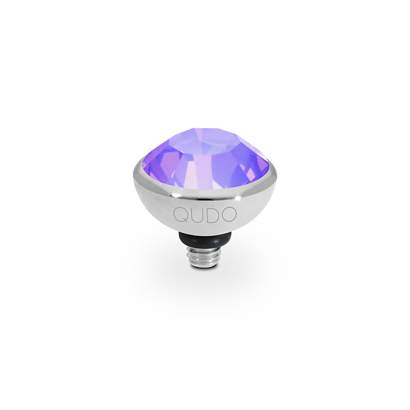 Bottone Top 0.4" - Silver Crystal Purple Ignite