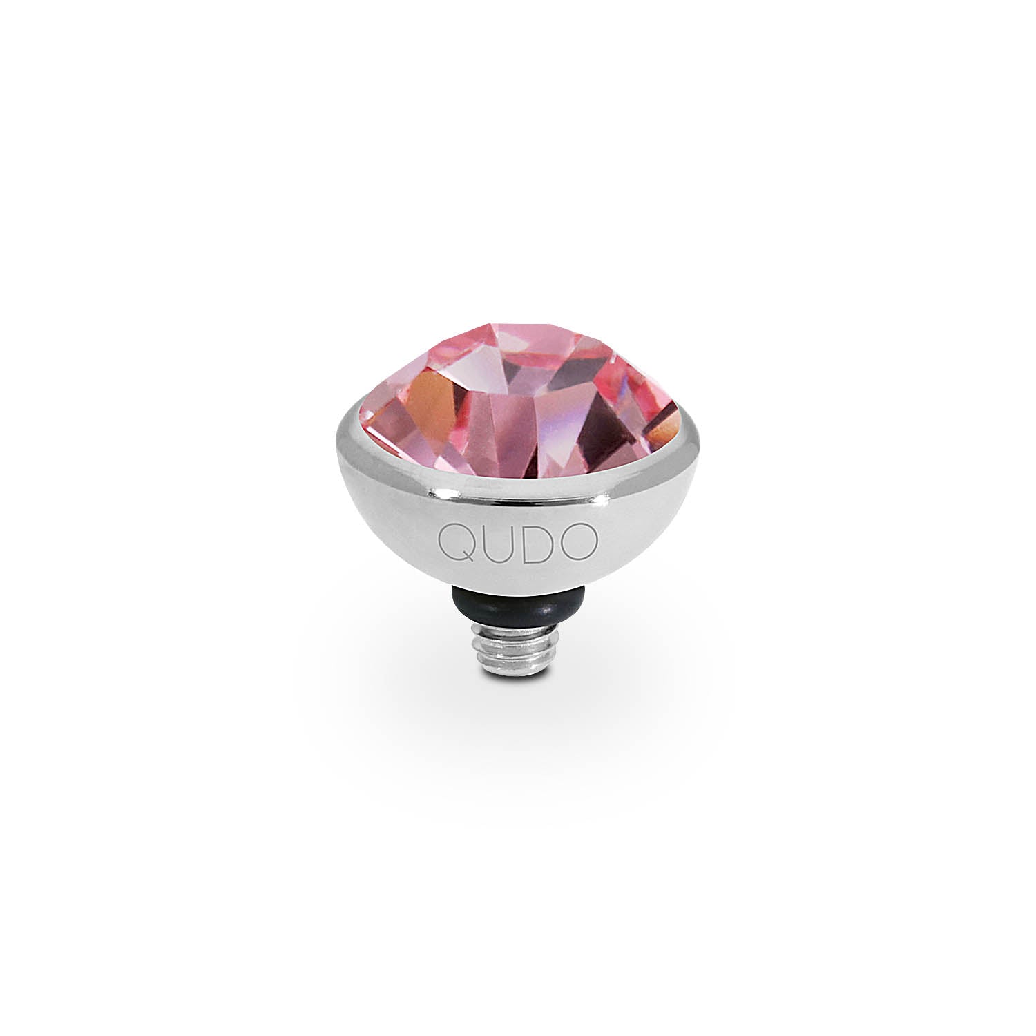 Bottone Top 0.4" - Silver Light Rose