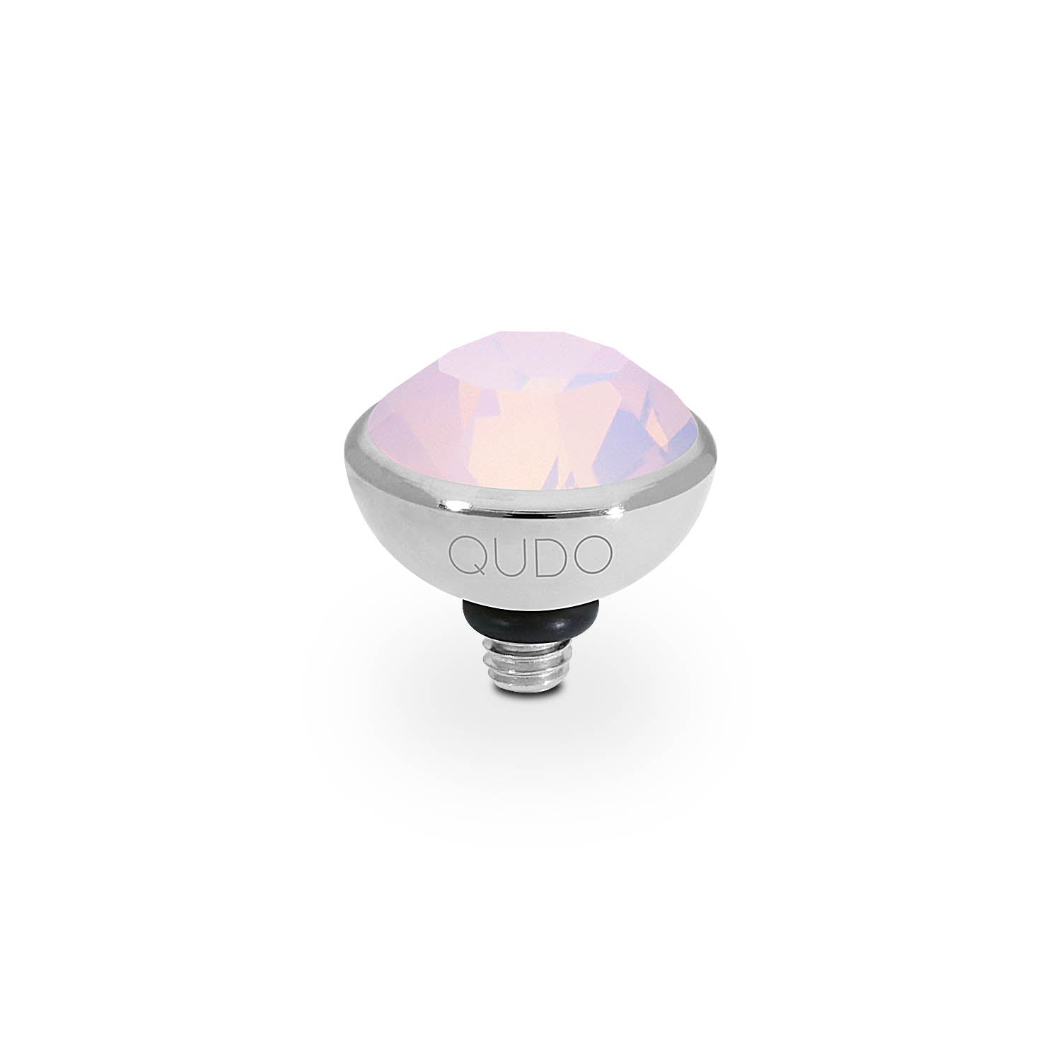 Bottone Top 0.4" - Silver rose opal