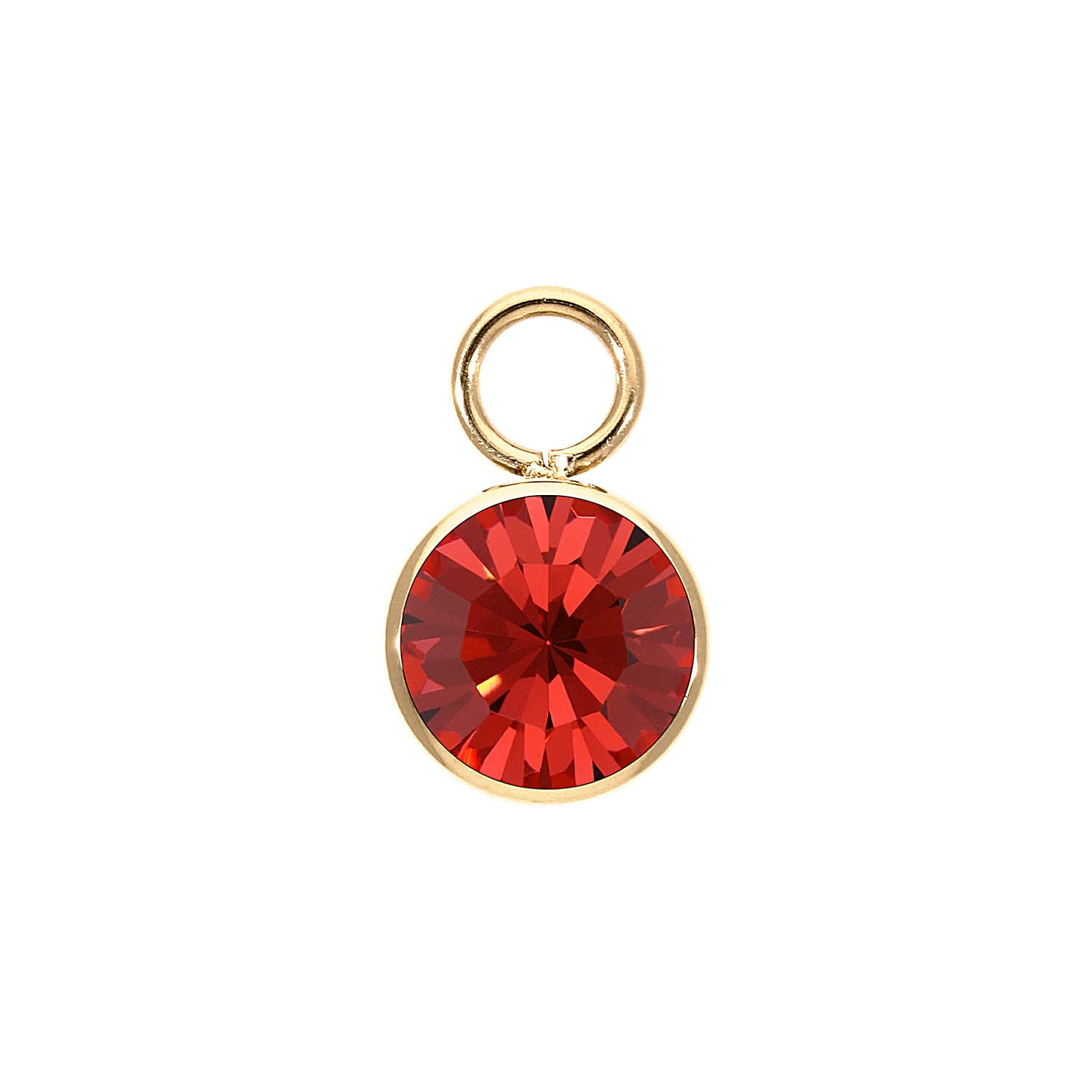 Bottone Charm 0.4" - Gold padparadscha
