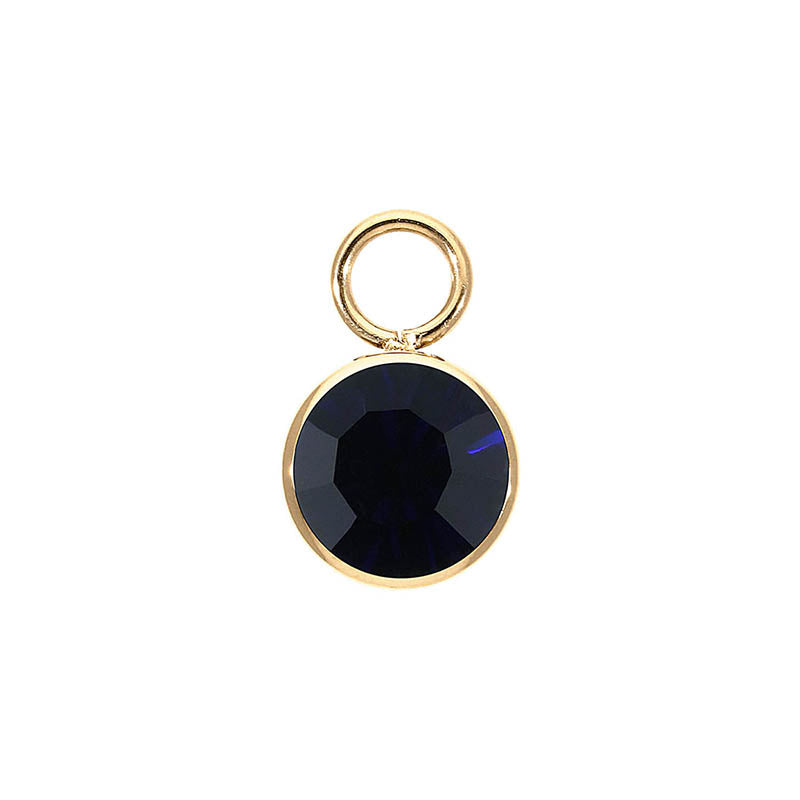 Bottone Charm 0.4" - Gold Dark Indigo