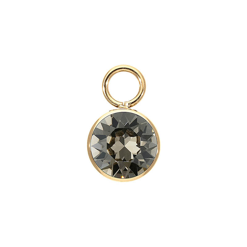 Bottone Charm 0.4" - Gold Greige