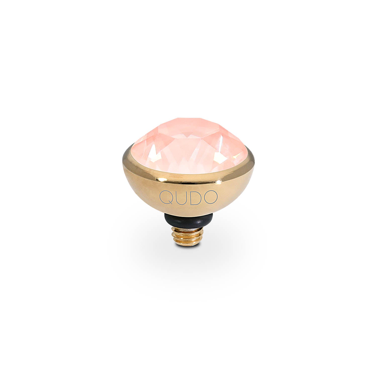 Bottone Top 0.4" - Gold Crystal Flamingo Ignite