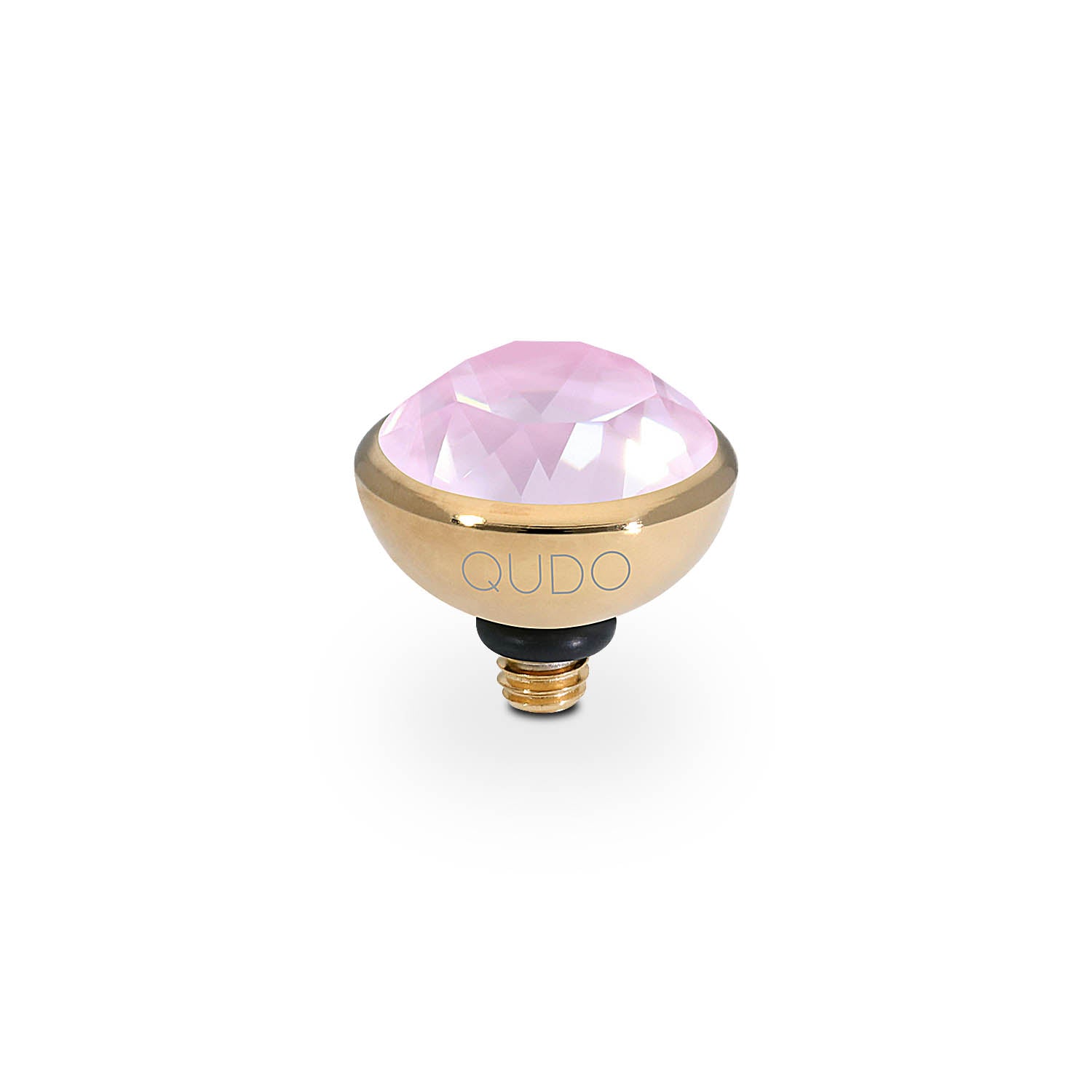 Bottone Top 0.4" - Gold crystal soft rose ignite