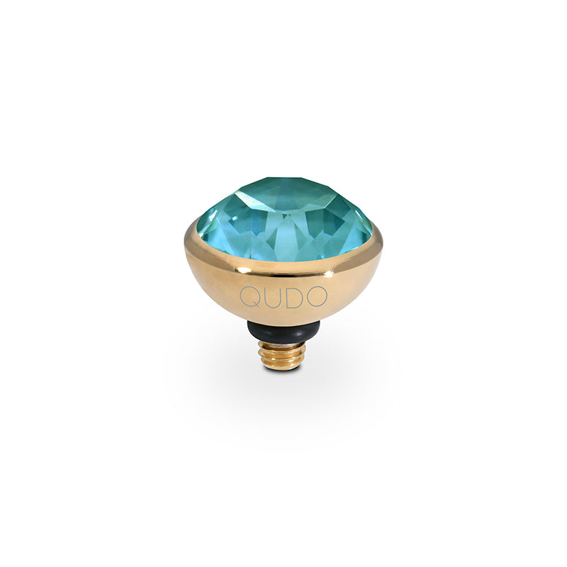 Bottone Top 0.4" - Gold Crystal Pine Green Ignite