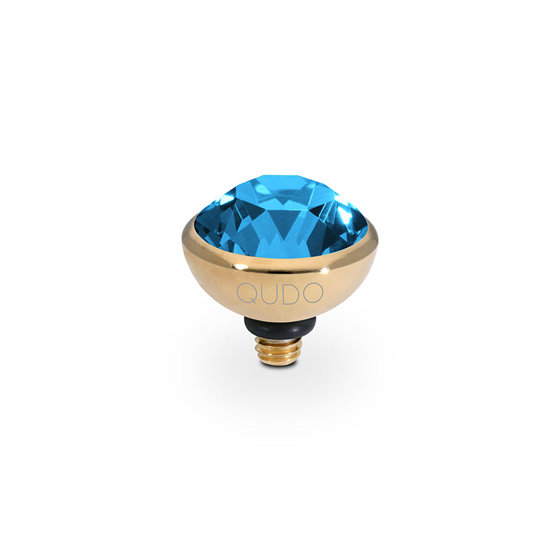 Bottone Top 0.4" - Gold Denim Blue
