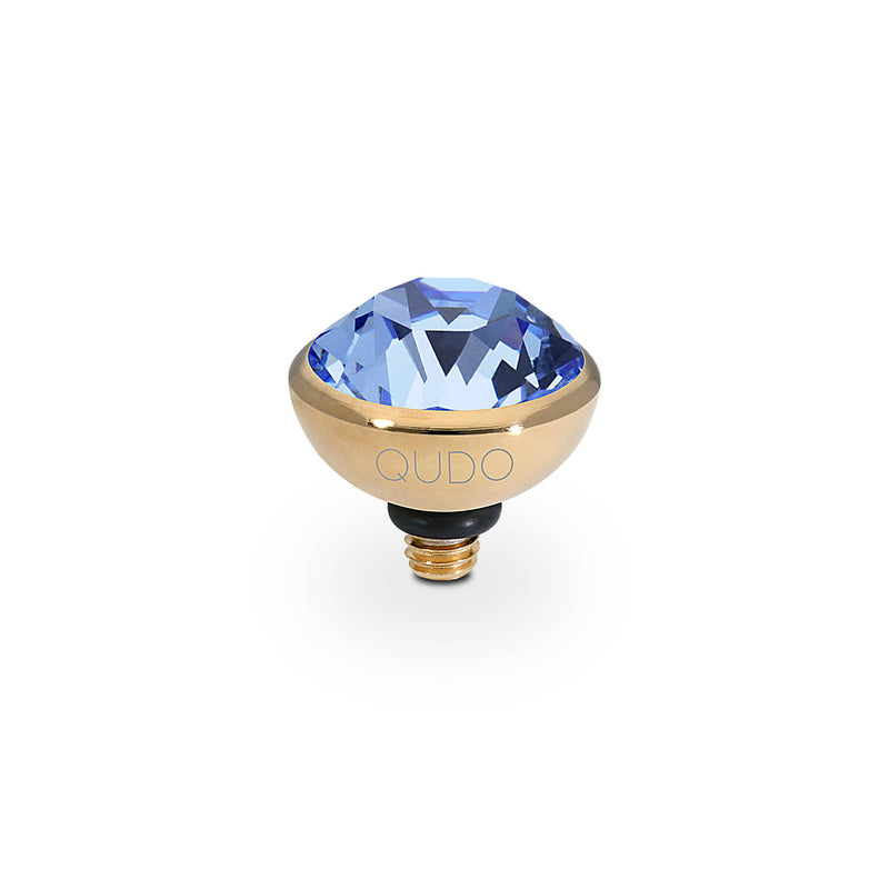 Bottone Top 0.4" - Gold light sapphire