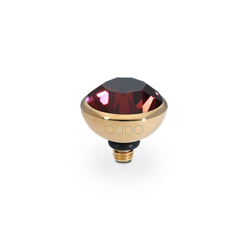 Bottone Top 0.4" - Gold Burgundy