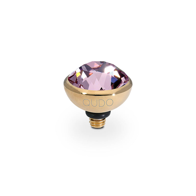 Bottone Top 0.4" - Gold light amethyst
