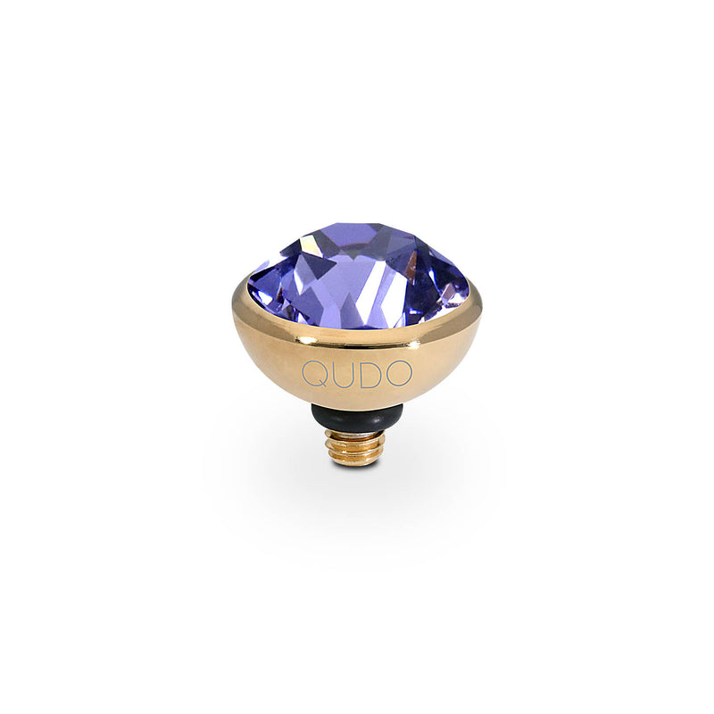 Bottone Top 0.4" - Gold tanzanite