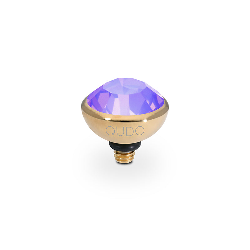Bottone Top 0.4" - Gold Crystal Purple Ignite