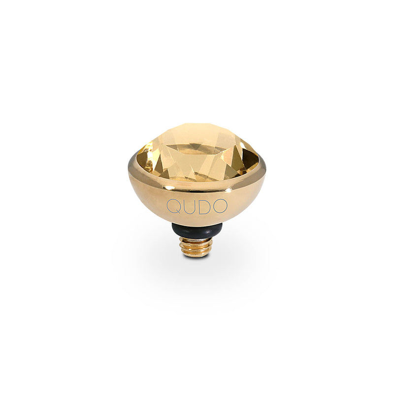 Bottone Top 0.4" - Gold light colorado topaz ignite