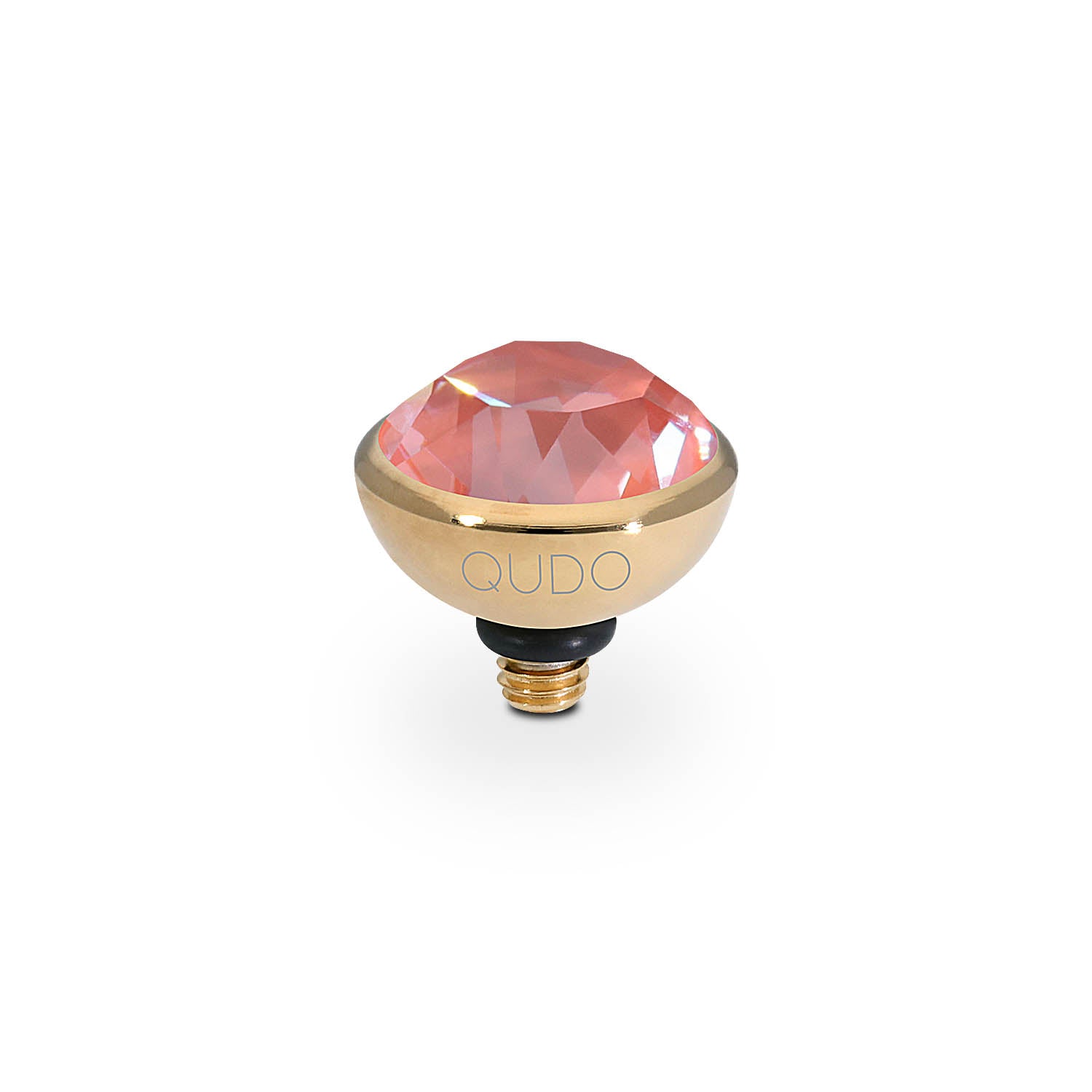 Bottone Top 0.4" - Gold crystal maroon ignite