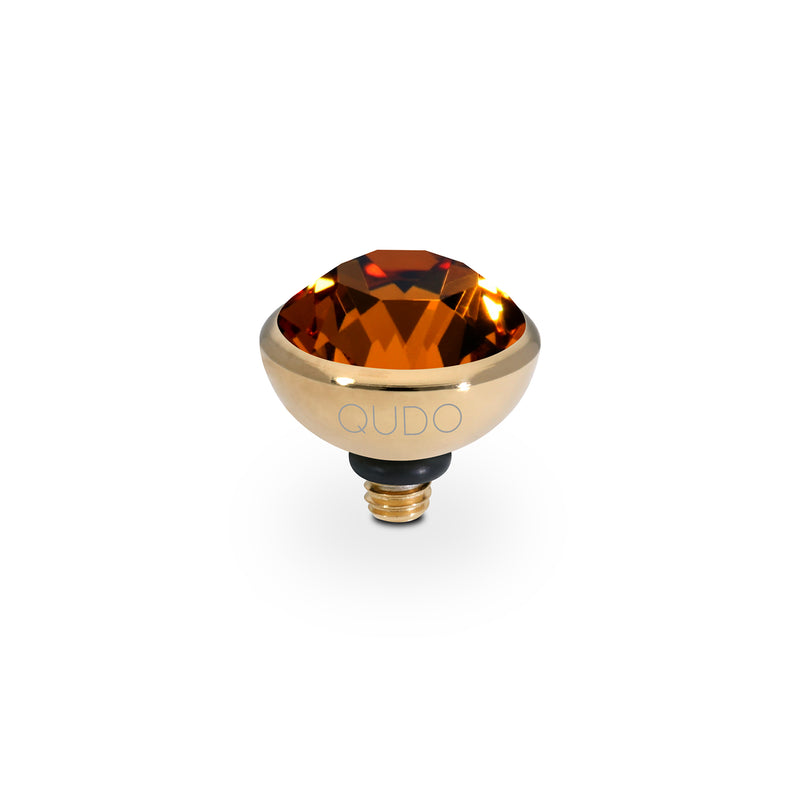 Bottone Top 0.4" - Gold Smoked Topaz