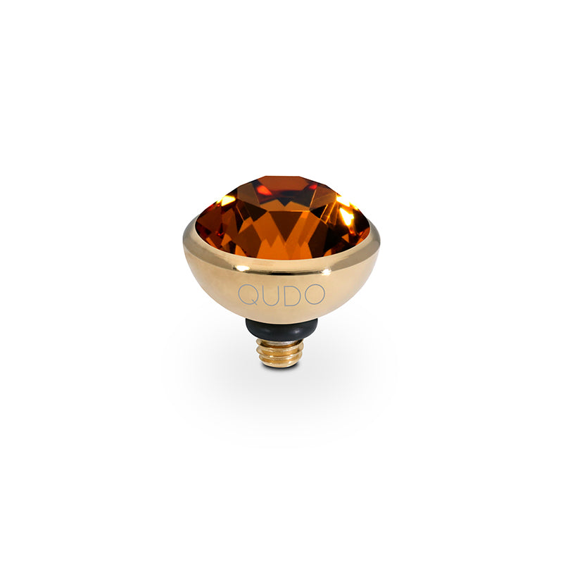 Bottone Top 0.4" - Gold Smoked Topaz