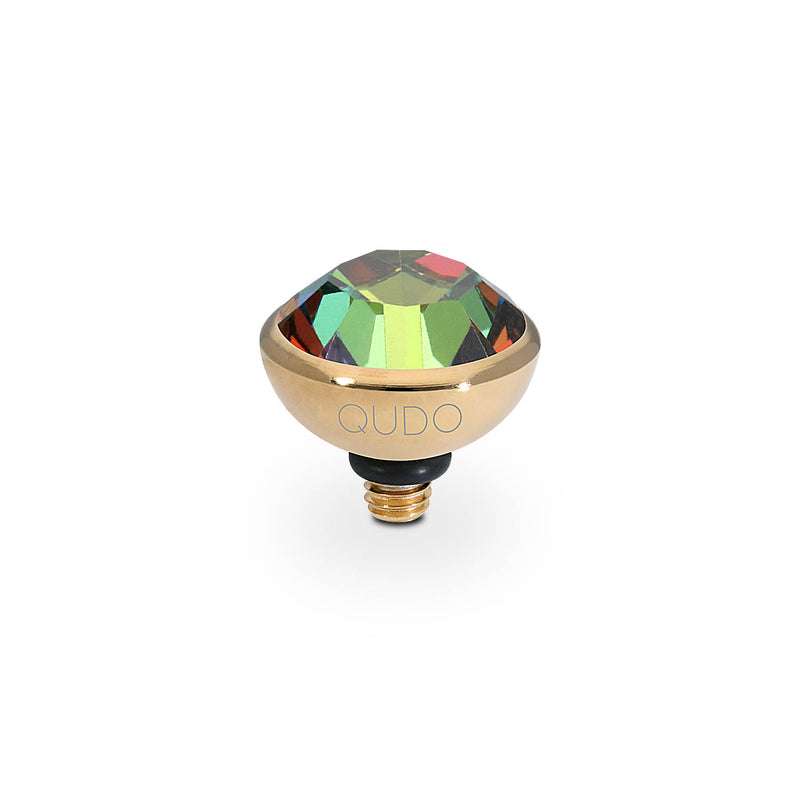 Bottone Top 0.4" - Gold Crystal Vitrail Medium