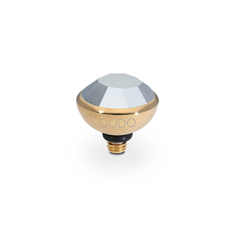 Bottone Top 0.4" - Gold crystal labrador