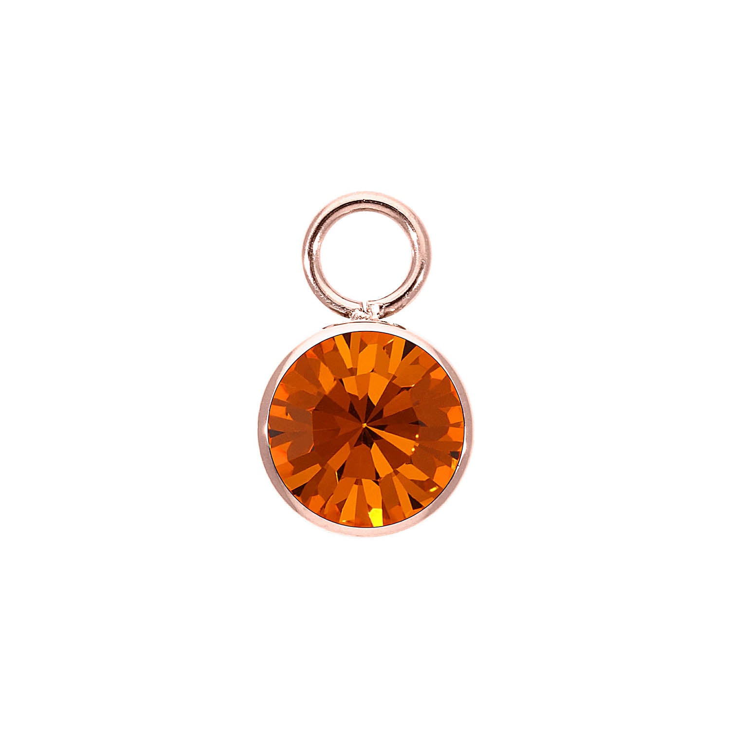 Bottone Charm 0.4" - Rose Gold sun
