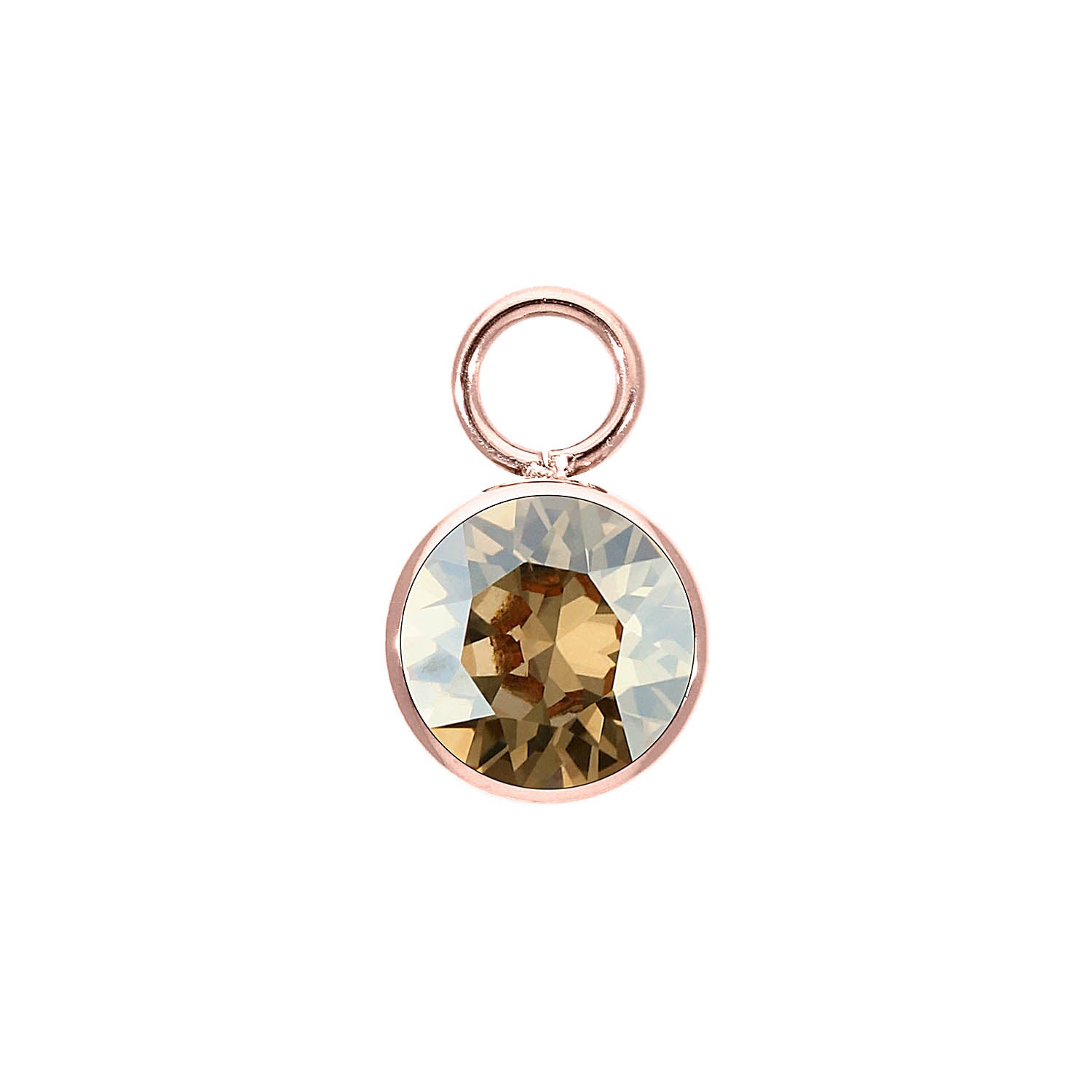 Bottone Charm 0.4" - Rose Gold golden shadow