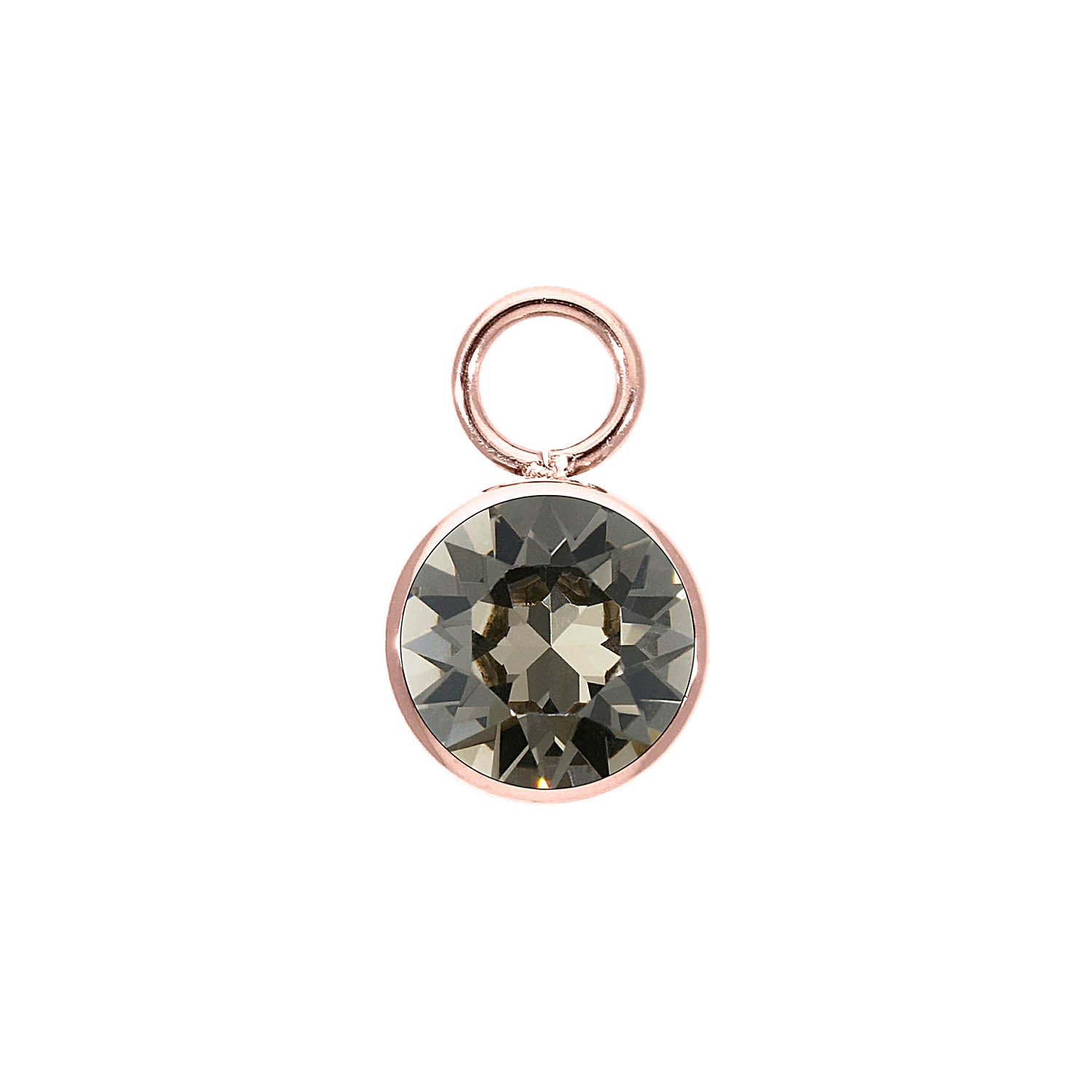 Bottone Charm 0.4" - Rose Gold Greige