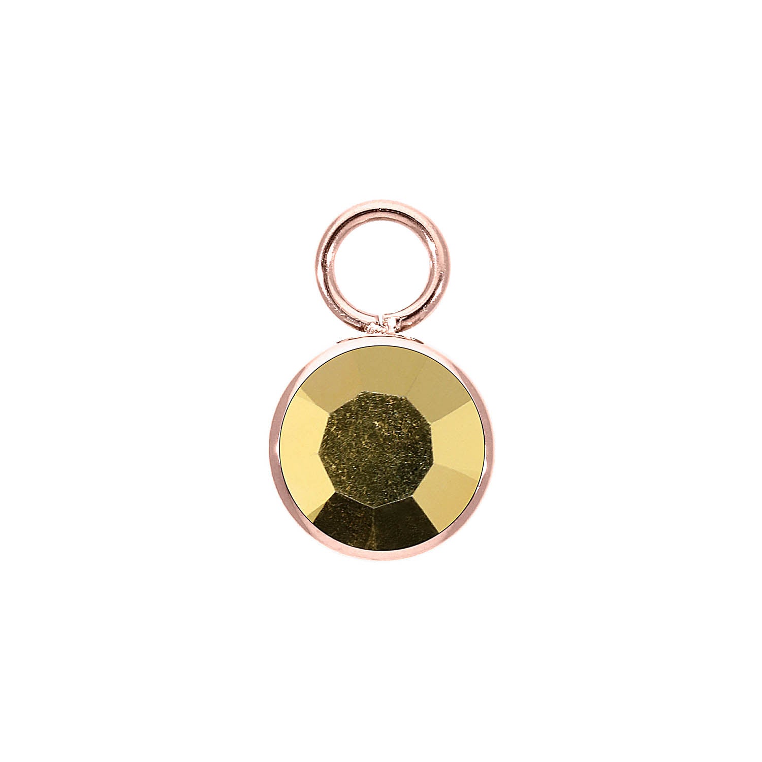 Bottone Charm 0.4" - Rose Gold