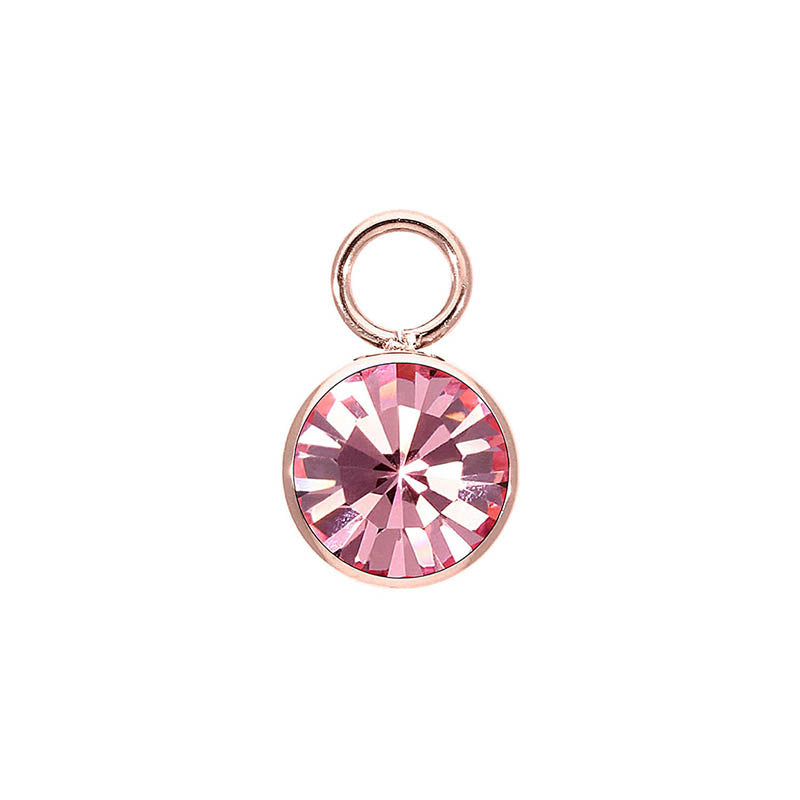 Bottone Charm 0.4" - Rose Gold Light Rose
